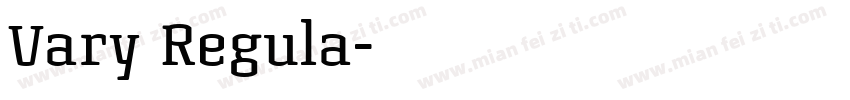 Vary Regula字体转换